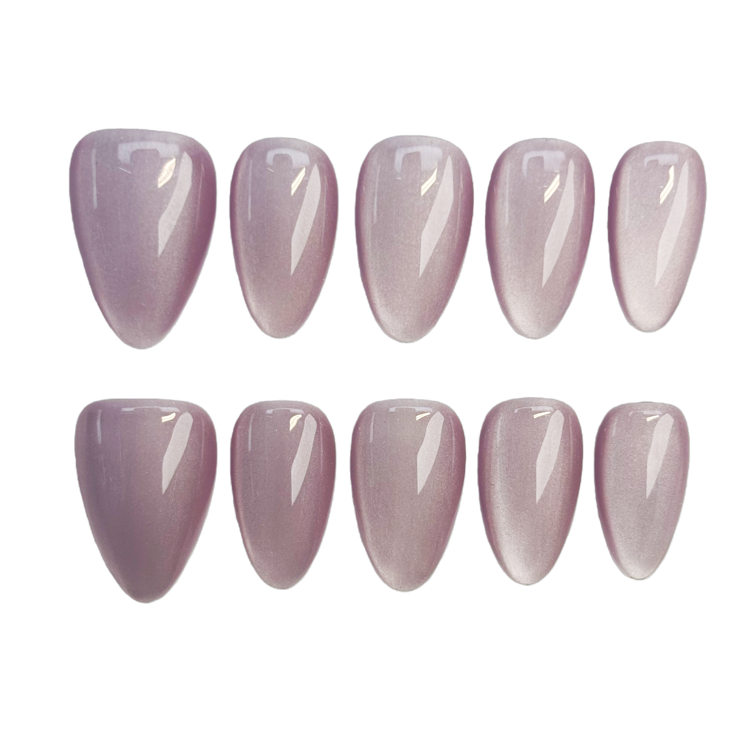 Cat Eye Nail Short Almond